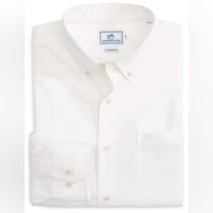 Southern tide white button down shirt XL